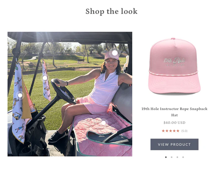 Birdie Girl Golf Website Detail